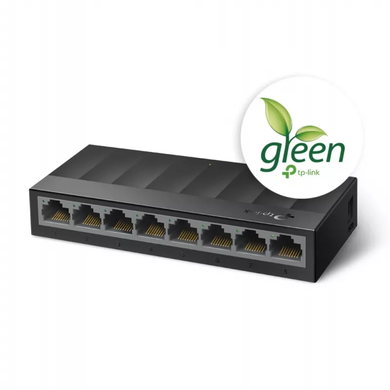 Switch di rete desktop TP-Link 8 porte 10/100/1000Mbps, non gestito, Gigabit Ethernet (10/100/1000), montaggio a parete