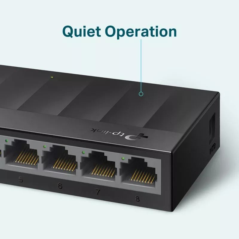 Switch di rete desktop TP-Link 8 porte 10/100/1000Mbps, non gestito, Gigabit Ethernet (10/100/1000), montaggio a parete