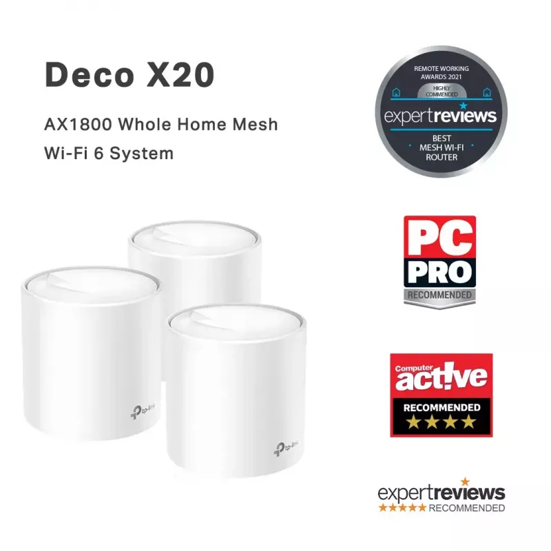 TP-Link AX1800 Whole Home Mesh Wi-Fi 6 System, confezione da 3