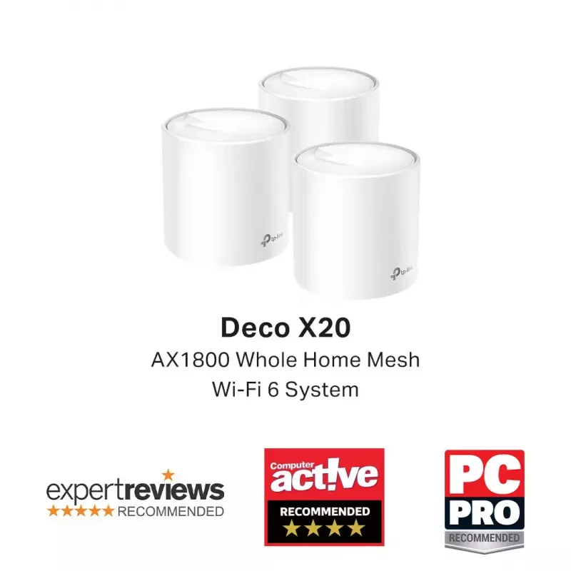 TP-Link AX1800 Whole Home Mesh Wi-Fi 6 System, confezione da 3