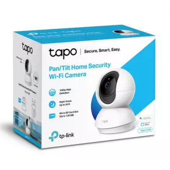Telecamera di sicurezza WiFi per interni TP-Link Tapo Pan/Tilt, telecamera di sicurezza IP, interno, wireless, 2400 MHz, FCC, IC, CE, NCC, a soffitto