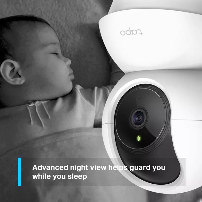 Telecamera di sicurezza WiFi per interni TP-Link Tapo Pan/Tilt, telecamera di sicurezza IP, interno, wireless, 2400 MHz, FCC, IC, CE, NCC, a soffitto