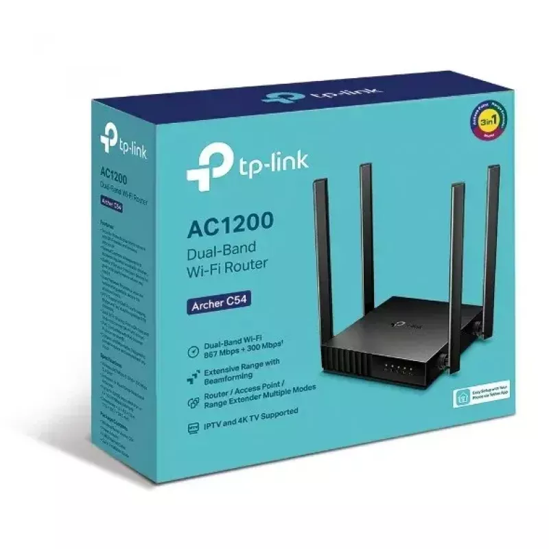 Router WLAN TP-Link Archer C54 Fast Ethernet dual band (2,4 GHz / 5 GHz) nero