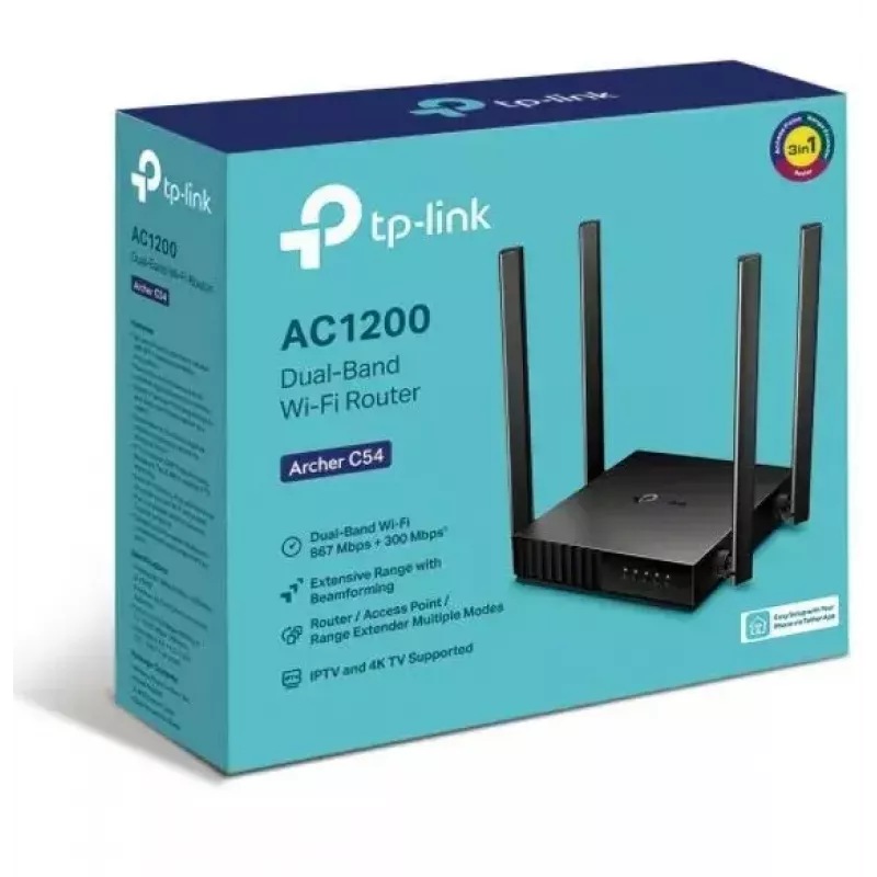 Router WLAN TP-Link Archer C54 Fast Ethernet dual band (2,4 GHz / 5 GHz) nero