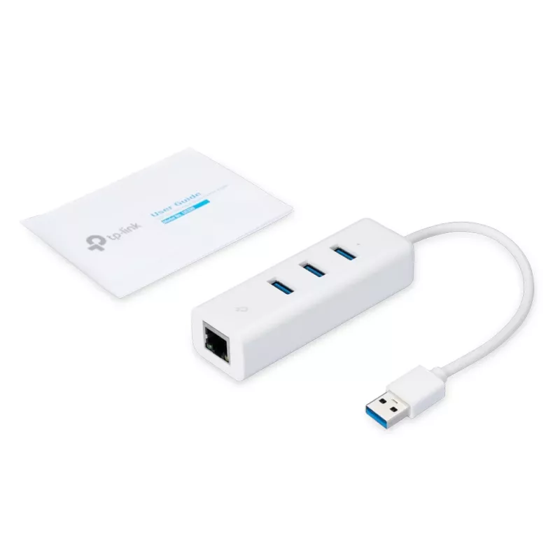 Dock per laptop/port replicator TP-Link UE330 con filo USB 3.2 Gen 1 (3.1 Gen 1) Type-A bianco