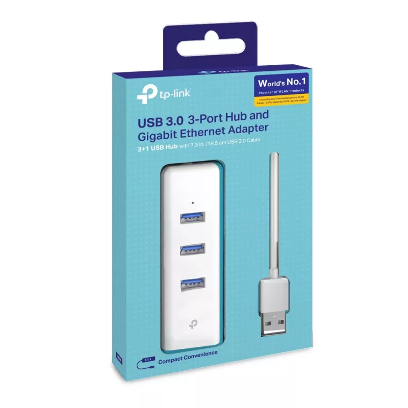 Dock per laptop/port replicator TP-Link UE330 con filo USB 3.2 Gen 1 (3.1 Gen 1) Type-A bianco