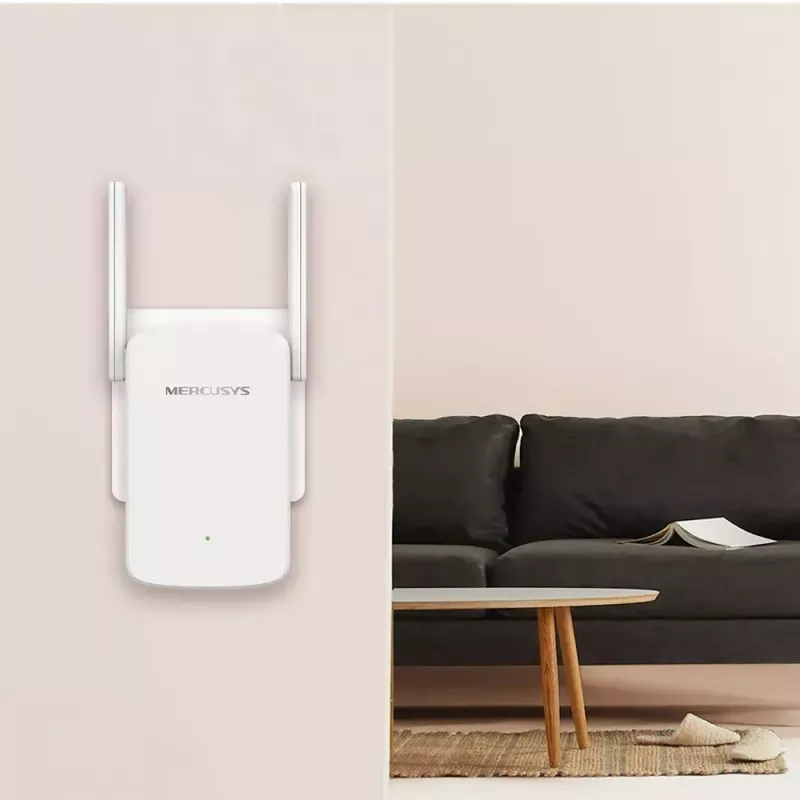 Ripetitore di portata WLAN MERCUSYS ME30 AC1200 — dual band 802.11b/g, 2 antenne esterne, 1x RJ-45