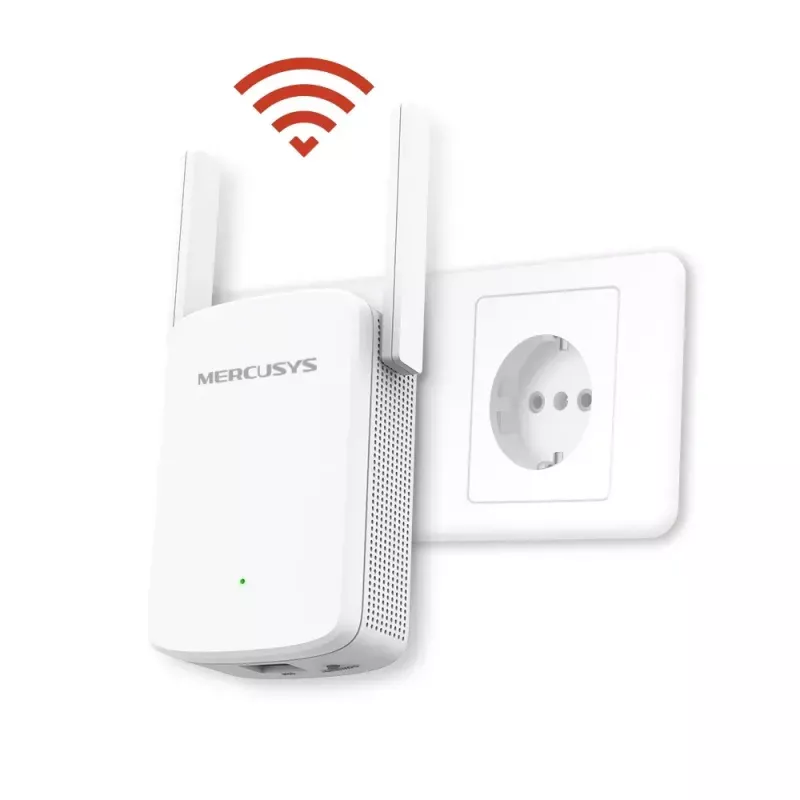 Ripetitore di portata WLAN MERCUSYS ME30 AC1200 — dual band 802.11b/g, 2 antenne esterne, 1x RJ-45