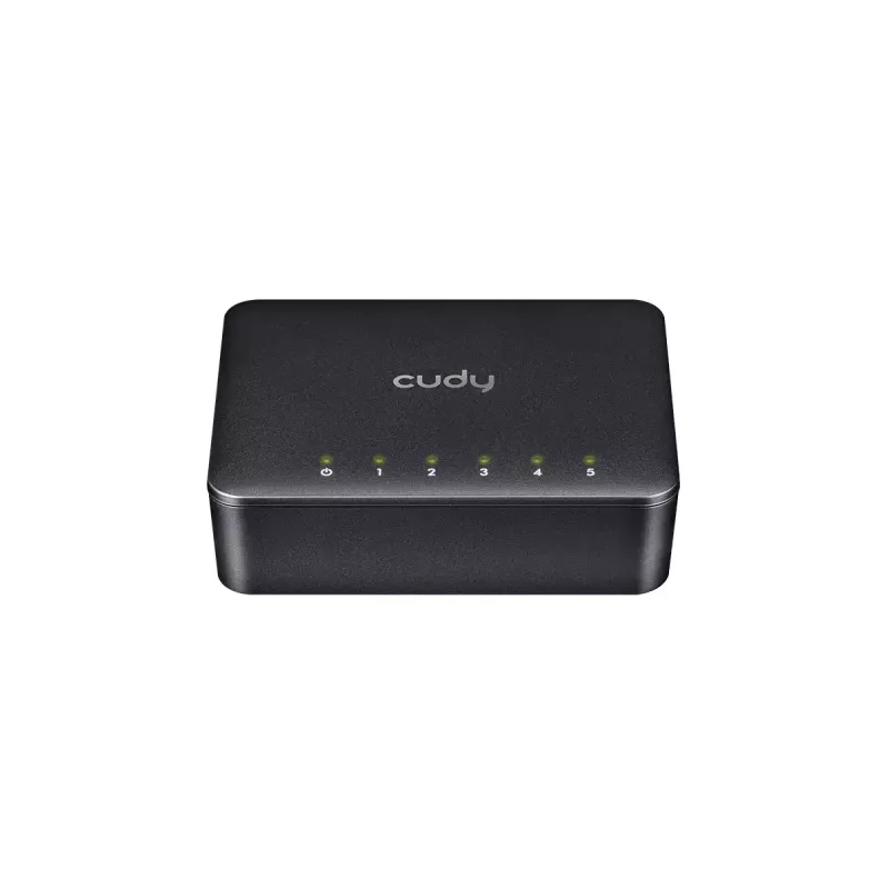 Switch di rete Cudy GS105D, 5 porte Gigabit Ethernet (10/100/1000), larghezza di banda 1 Gbit/s, alimentazione DC 5V