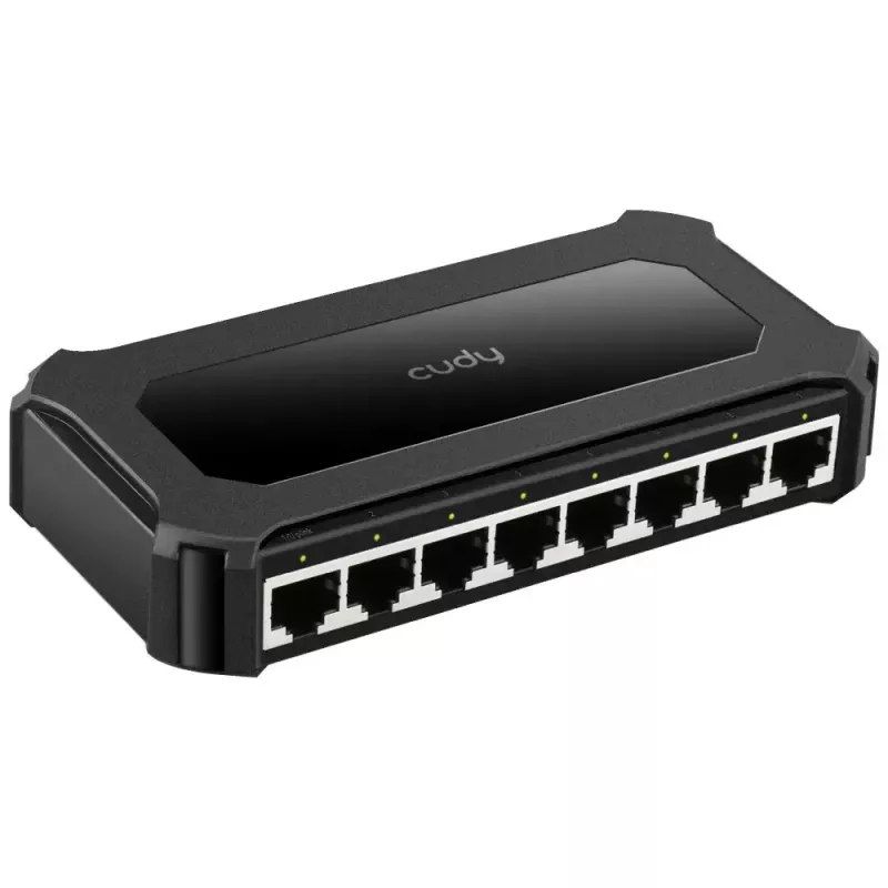 Switch di rete Cudy GS108D 8 porte Gigabit Ethernet (10/100/1000), switching 16 Gbit/s, DC 5V, desktop, nero