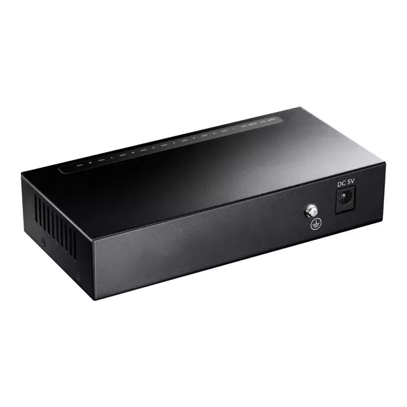 Switch di rete Cudy GS108 — 8 porte Gigabit Ethernet (10/100/1000), nero, capacità di switching 16 Gbit/s