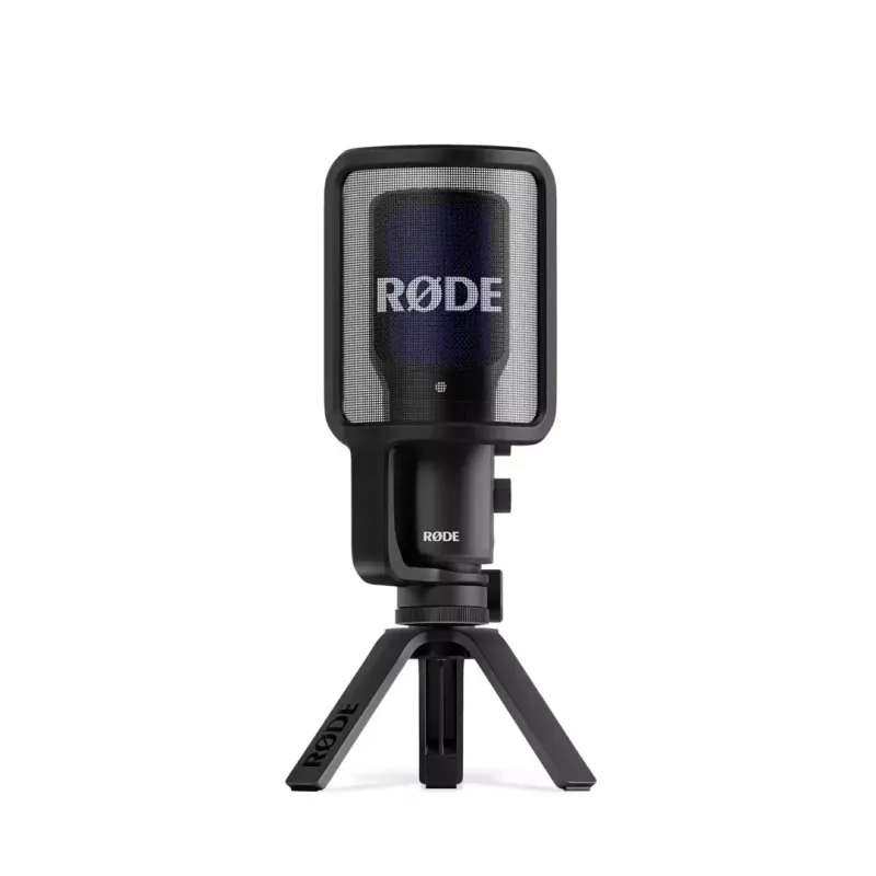 Microfono a condensatore USB per PC RØDE NT-USB+ — cardioide, 24 Bit/48 kHz, 20–20000 Hz, uscita cuffie 3,5 mm, USB-C, nero
