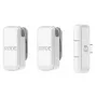 Microfono a clip RØDE Wireless Micro — lavalier USB wireless, 20–20000 Hz, 24 Bit, portata 100 m, bianco