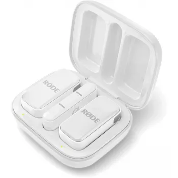 Sistema microfonico wireless Rode Wireless Micro Lightning – omnidirezionale, 48 kHz/24 Bit, batteria 7 h, portata 100 m, bianco