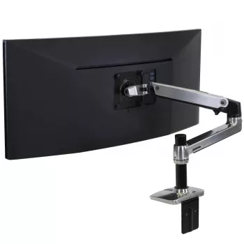 Braccio da scrivania Ergotron LX per monitor LCD, alluminio lucido
