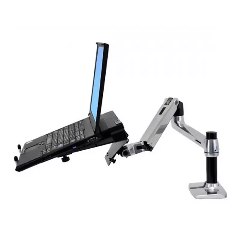 Braccio da scrivania Ergotron LX per monitor LCD, alluminio lucido