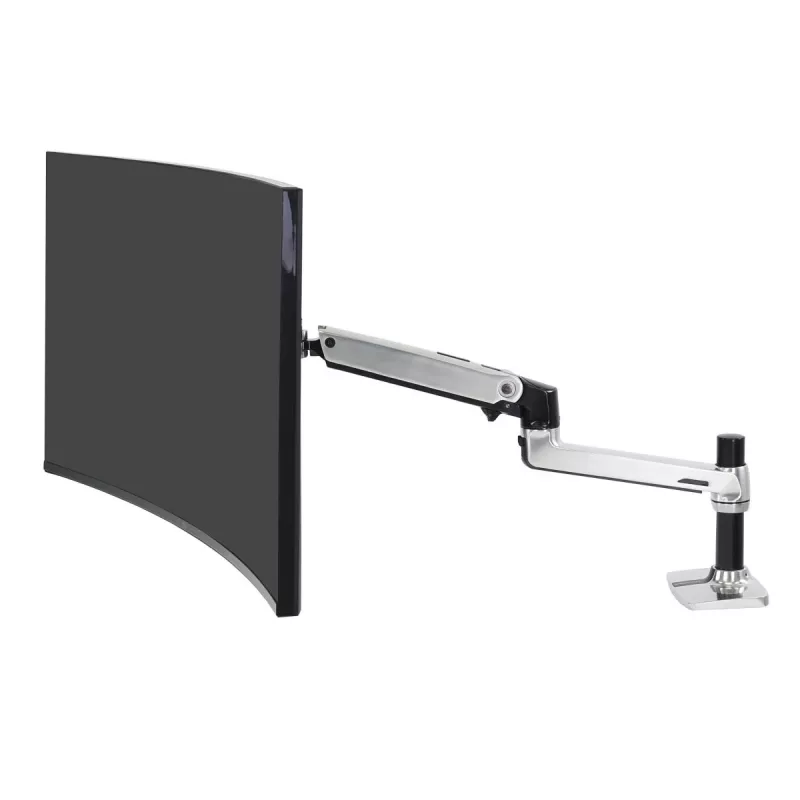 Braccio da scrivania Ergotron LX per monitor LCD, alluminio lucido