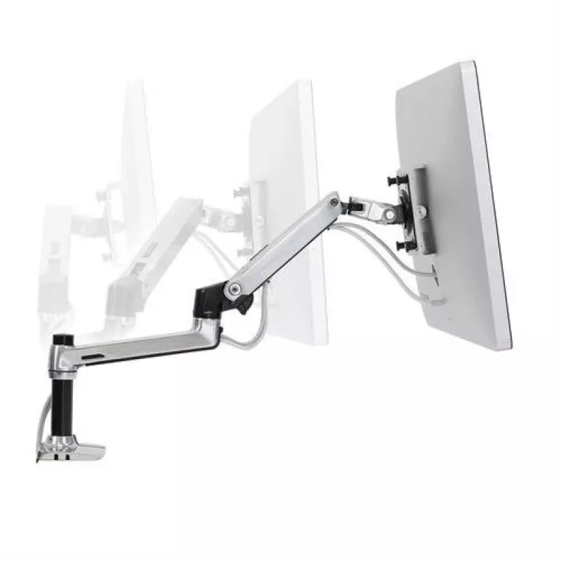 Braccio da scrivania Ergotron LX per monitor LCD, alluminio lucido