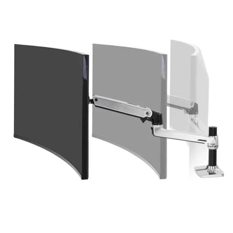 Braccio da scrivania Ergotron LX per monitor LCD, alluminio lucido