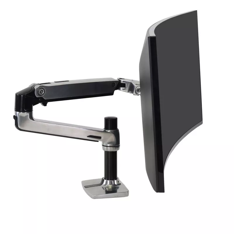 Braccio da scrivania Ergotron LX per monitor LCD, alluminio lucido