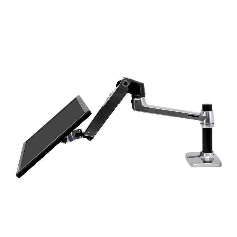 Braccio da scrivania Ergotron LX per monitor LCD, alluminio lucido