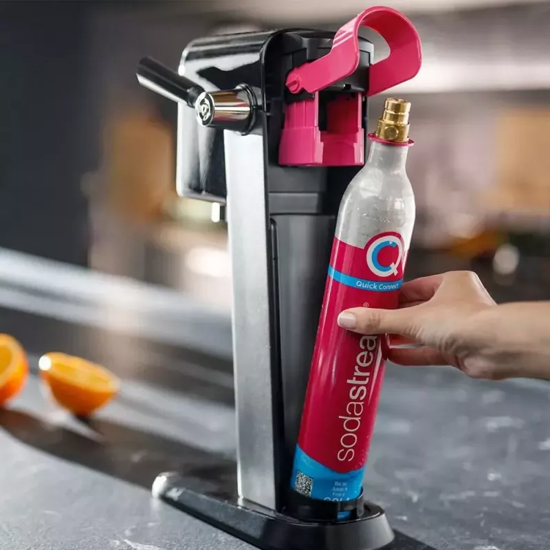 SodaStream ART nero Steel gasatore acqua 1L carbonatore 60L