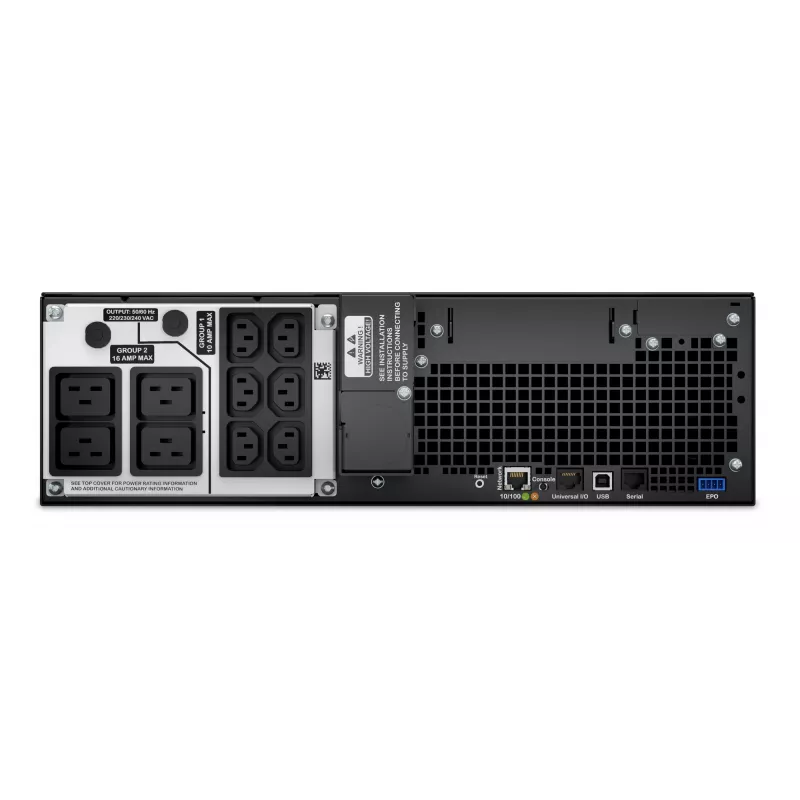 APC Smart-UPS On-Line SRT5KRMXLI - 5000VA, 6x C13, 4x uscita C19, montaggio a rack, NMC integrata