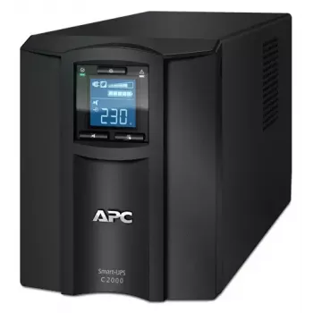 APC Smart-UPS C, Line Interactive, 2000VA, Tower, 230V, 6x uscite IEC C13+1x IEC C19, comunicazione USB e seriale, AVR, LCD grafico