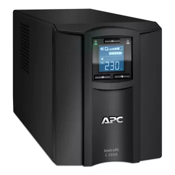 APC Smart-UPS C, Line Interactive, 2000VA, Tower, 230V, 6x uscite IEC C13+1x IEC C19, comunicazione USB e seriale, AVR, LCD grafico