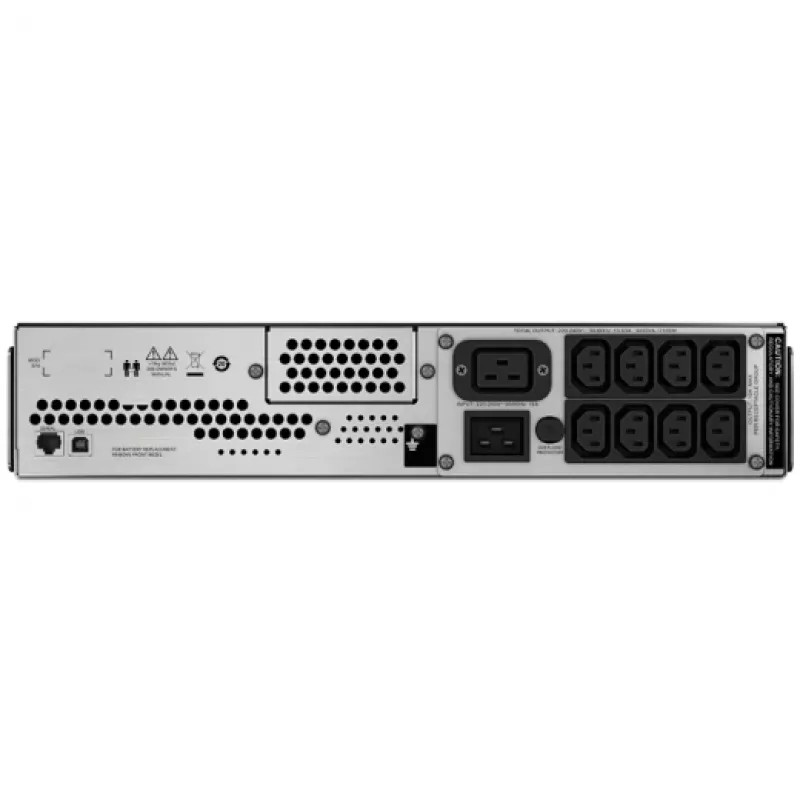 APC Smart-UPS C, Line Interactive, 3kVA, Rackmount 2U, 230V, 8x uscite IEC C13+1x IEC C19, comunicazione USB e seriale, AVR, LCD grafico