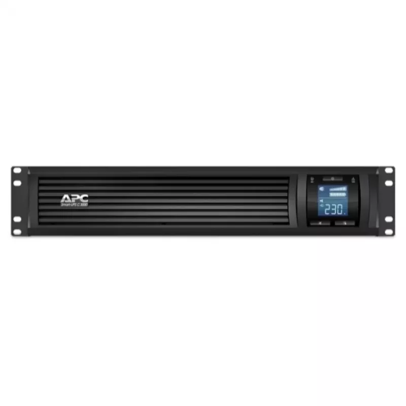 APC Smart-UPS C, Line Interactive, 3kVA, Rackmount 2U, 230V, 8x uscite IEC C13+1x IEC C19, comunicazione USB e seriale, AVR, LCD grafico