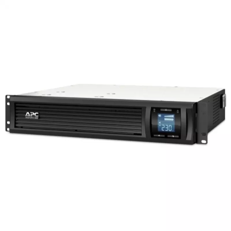 APC Smart-UPS C, Line Interactive, 3kVA, Rackmount 2U, 230V, 8x uscite IEC C13+1x IEC C19, comunicazione USB e seriale, AVR, LCD grafico