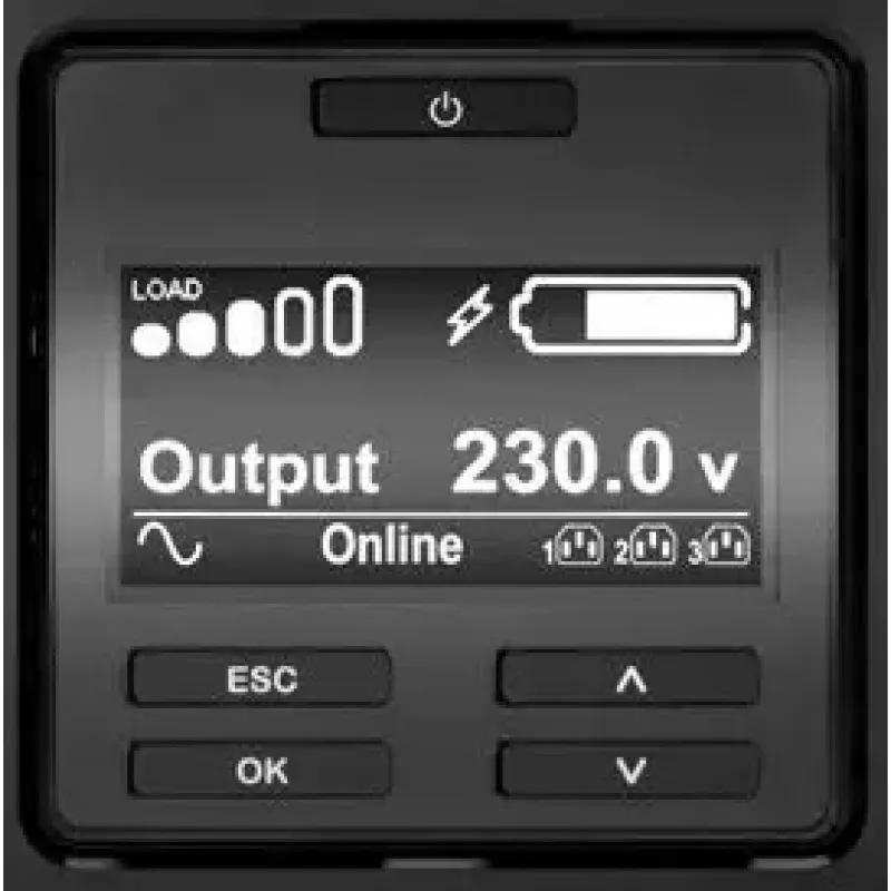 APC Smart-UPS On-Line SRT3000RMXLI - 3000VA, 8x C13 e 2x C19, montaggio a rack