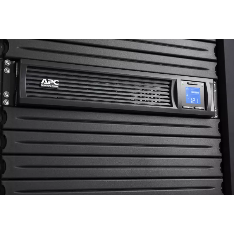 APC Smart-UPS C, Line Interactive, 1000VA, Rackmount 2U, 230V, 4x uscite IEC C13, porta SmartConnect, comunicazione USB e seriale, AVR, LCD grafico