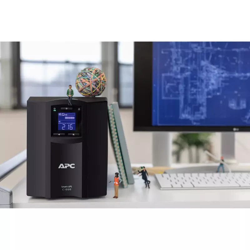 APC Smart-UPS C, Line Interactive, 1000VA, Tower, 230V, 8x prese IEC C13, porta SmartConnect, comunicazione USB e seriale, AVR, LCD grafico