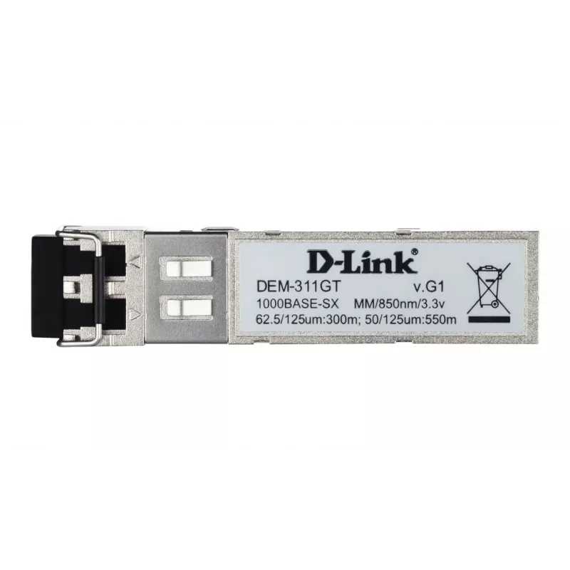 D-Link Mini-GBIC SFP 1 porta su 1000BaseSX, 550 m per tutti
