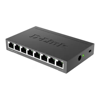 D-Link DGS-108 unmanaged L2 Gigabit Ethernet (10/100/1000) nero