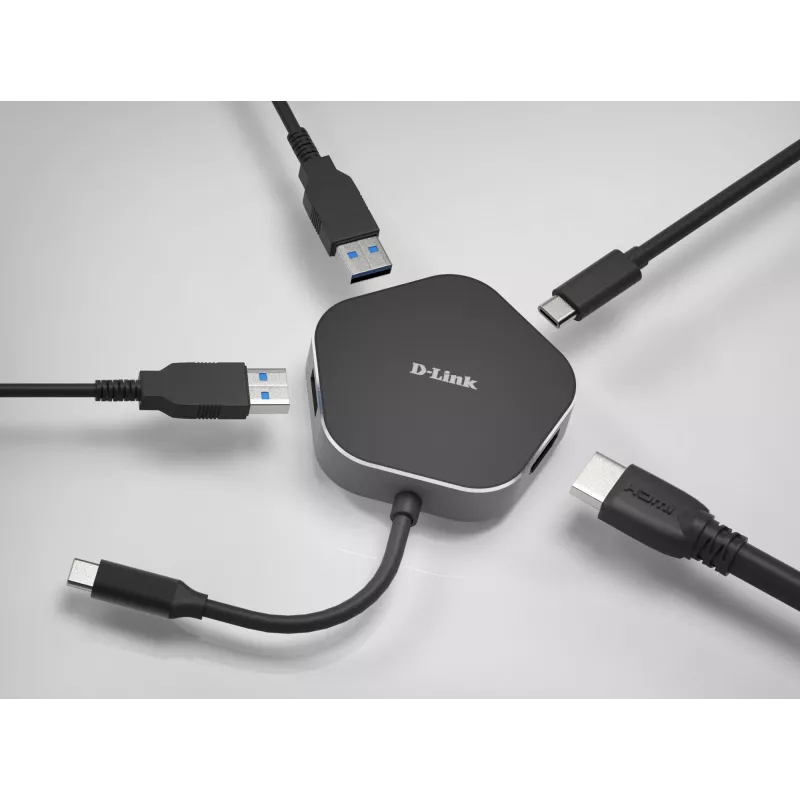 Hub USB-C 4-in-1 D-Link con HDMI e Power Delivery