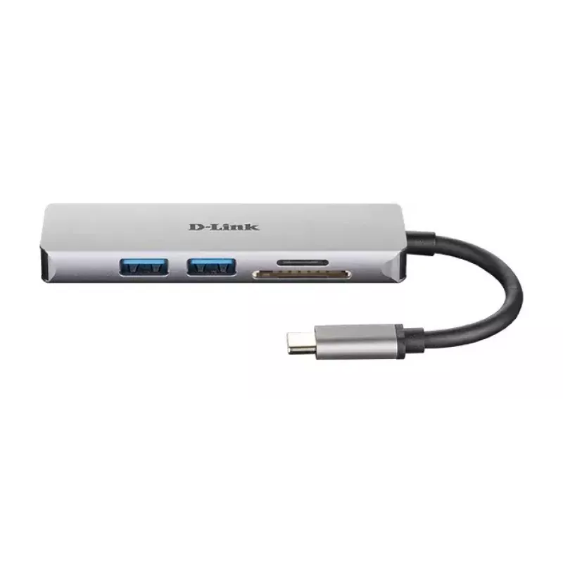 Hub USB-C 5-in-1 D-Link con HDMI e lettore di schede SD/microSD