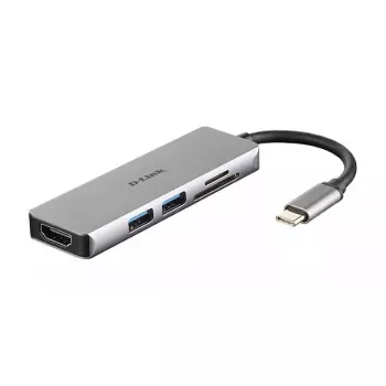 Hub USB-C 5-in-1 D-Link con HDMI e lettore di schede SD/microSD