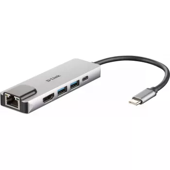 Hub USB-C 5-in-1 D-Link con HDMI/Ethernet e Power Delivery