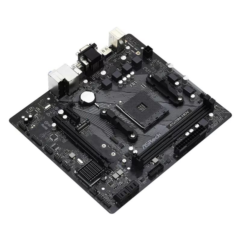 Scheda madre ASRock A520M-HDV AM4 AMD A520 2 X DDR4 USB 3.2 SATA 3 audio HD 7.1ch mATX