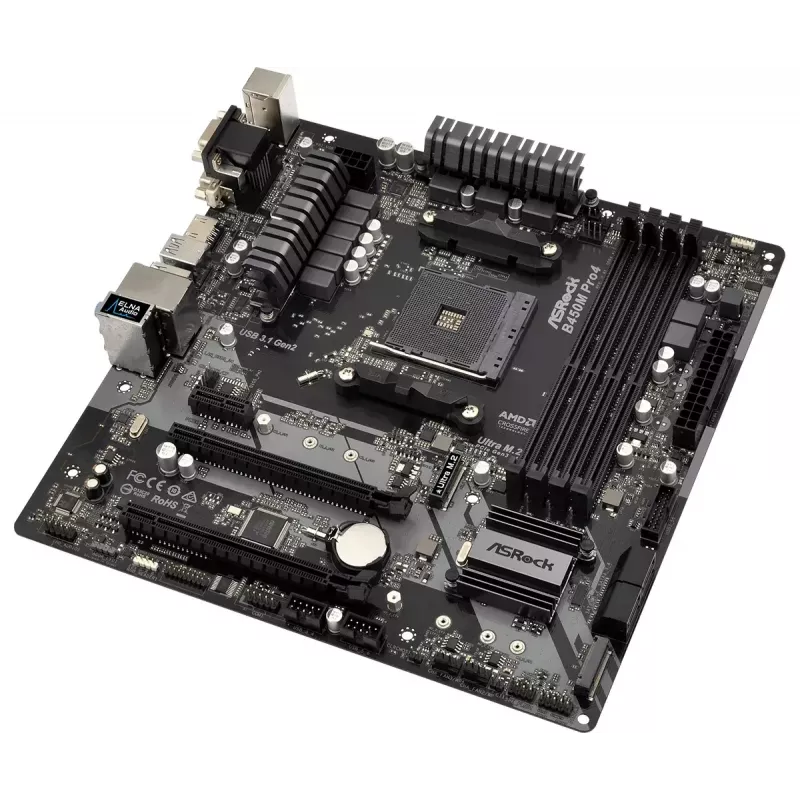 Scheda madre ASRock B450M PRO4 AMD B450 socket AM4 micro ATX