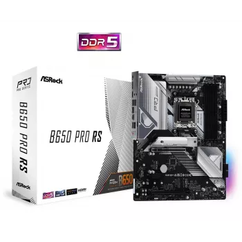 Scheda madre ASRock B650 Pro RS — ATX, socket AM5, AMD B650, DDR5, 4 DIMM, 128 GB, LAN 2,5 Gb, 1x M.2, HDMI, DisplayPort