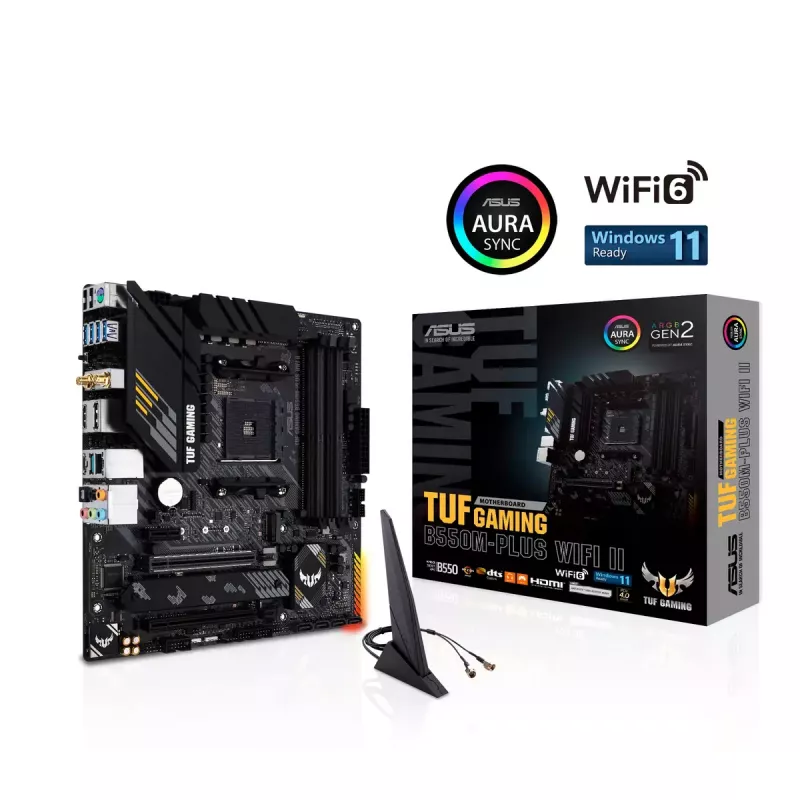 Scheda madre ASUS TUF GAMING B550M-PLUS WIFI II AMD B550 socket AM4 micro ATX