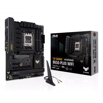 Scheda madre ASUS TUF GAMING B650-PLUS WIFI — AMD B650, Socket AM5, ATX, DDR5, 4 DIMM, Wi-Fi 6, LAN 2.5Gb, 3x M.2