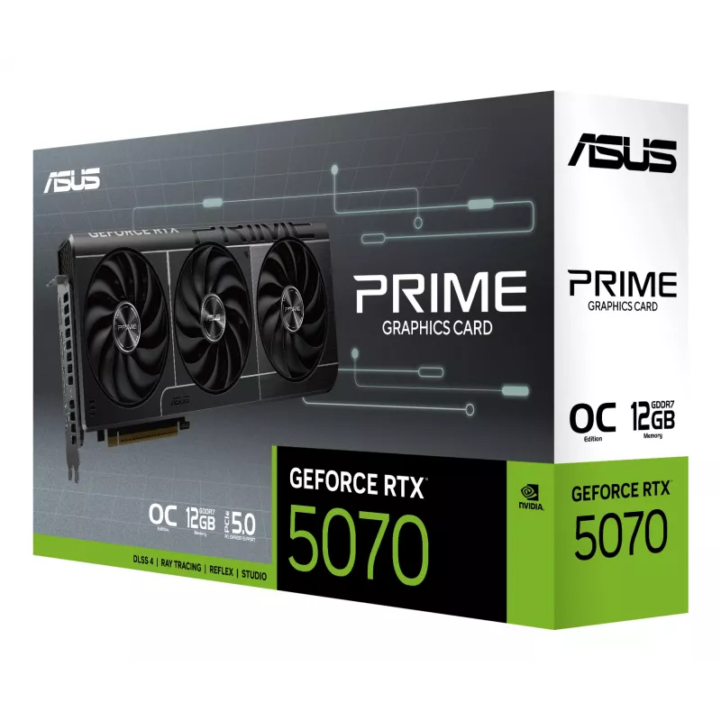 Scheda grafica ASUS NVIDIA GeForce PRIME OC RTX5070 12GB GDDR7
