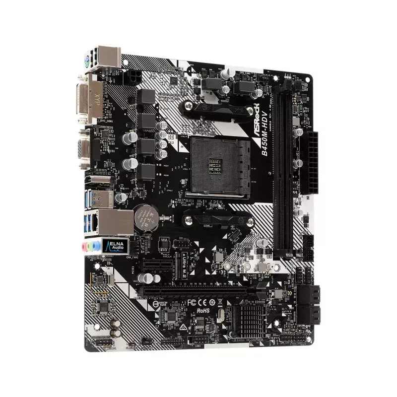 Scheda madre ASRock B450M-HDV R4.0 AMD B450 Socket AM4 micro ATX
