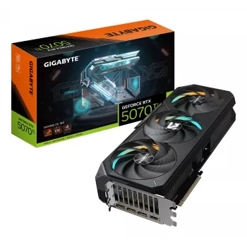 Scheda grafica GIGABYTE GeForce RTX 5070 Ti GAMING OC 16G - 16GB GDDR7, 256bit, PCI-E 5.0, 2588 MHz Core Clock, 3 x DP 2.1a, 1 x HDMI 2.1b, NVIDIA DLSS 4, GV-N507TGAMING OC-16GD