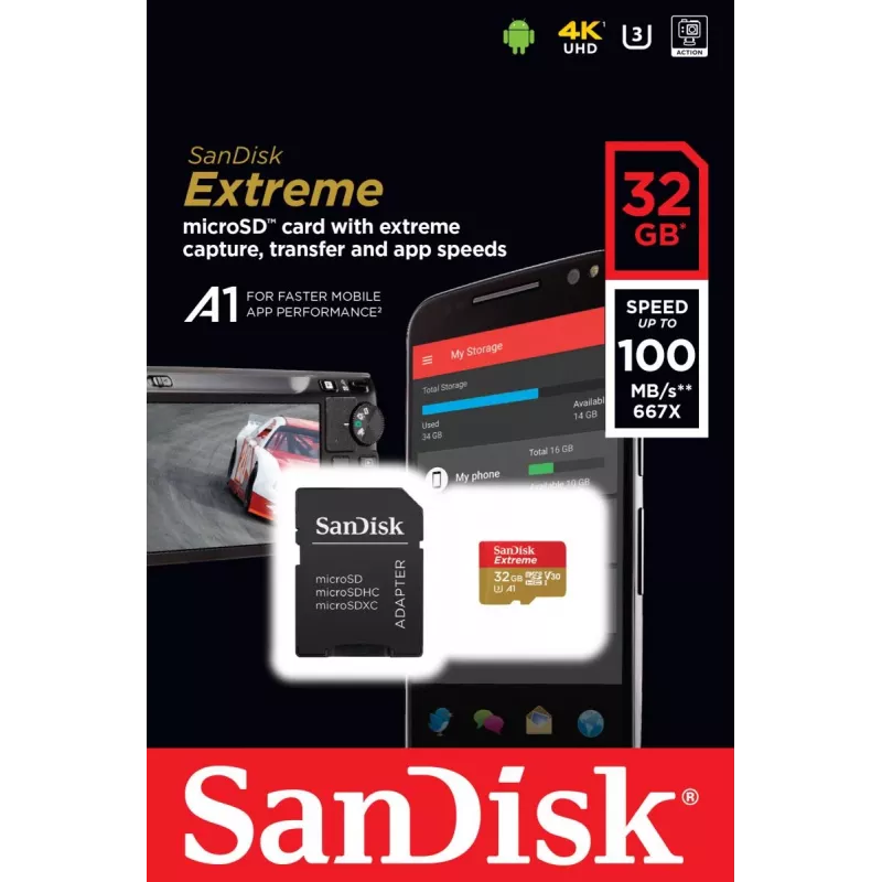 Scheda di memoria SanDisk 32 GB MicroSDHC UHS-I Class 10 SDSQXAF-032G-GN6MA